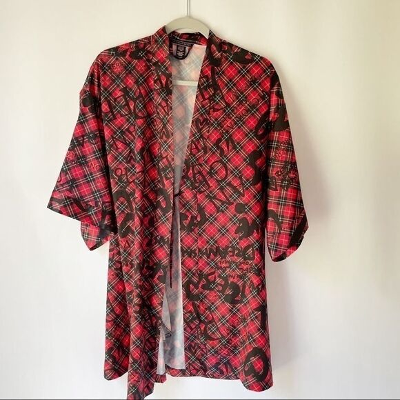 Victoria's Secret Plaid Satin Robe XS - Picture 1 of 8